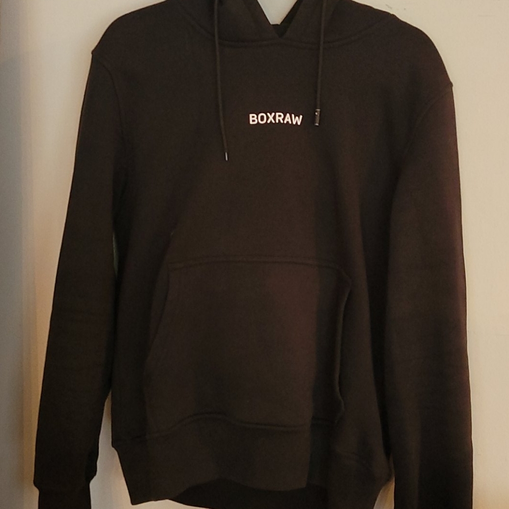 Black Mens Medium Box Raw Sweater